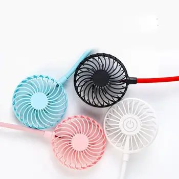 

3 Speed Hanging Neck Fan USB Rechargeable Bladeless Fan with Switch LED