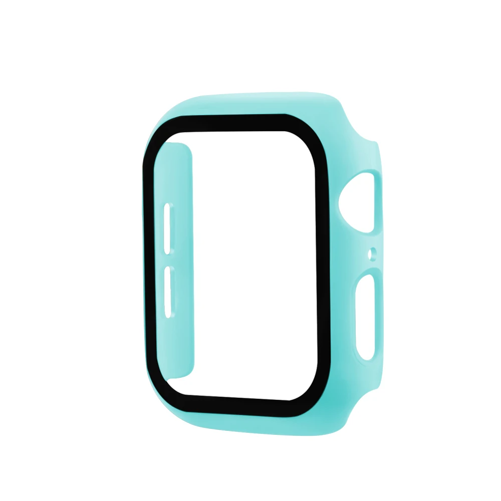 Чехол для Apple Watch 4, 5, 3, 2, 1, iwatch Band 42 мм, 38 мм, 44 мм, 40 мм, защитная пленка для экрана из поликарбоната+ закаленное стекло серии 5, 4