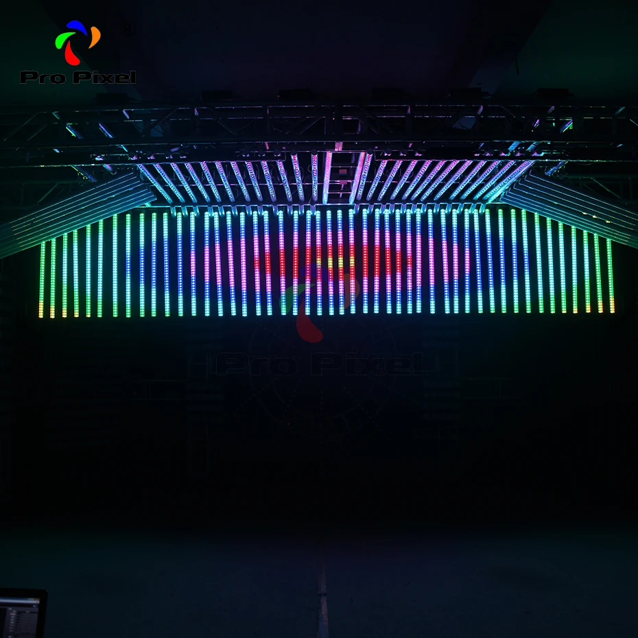 RGB настенная шайба светодиодная Пиксельная трубка Dmx бар светильник индивидуальный контроль пиксель Dj Бар светильник 64 шт. с 4 шт. контрольный Лер с 2 шт. чехол