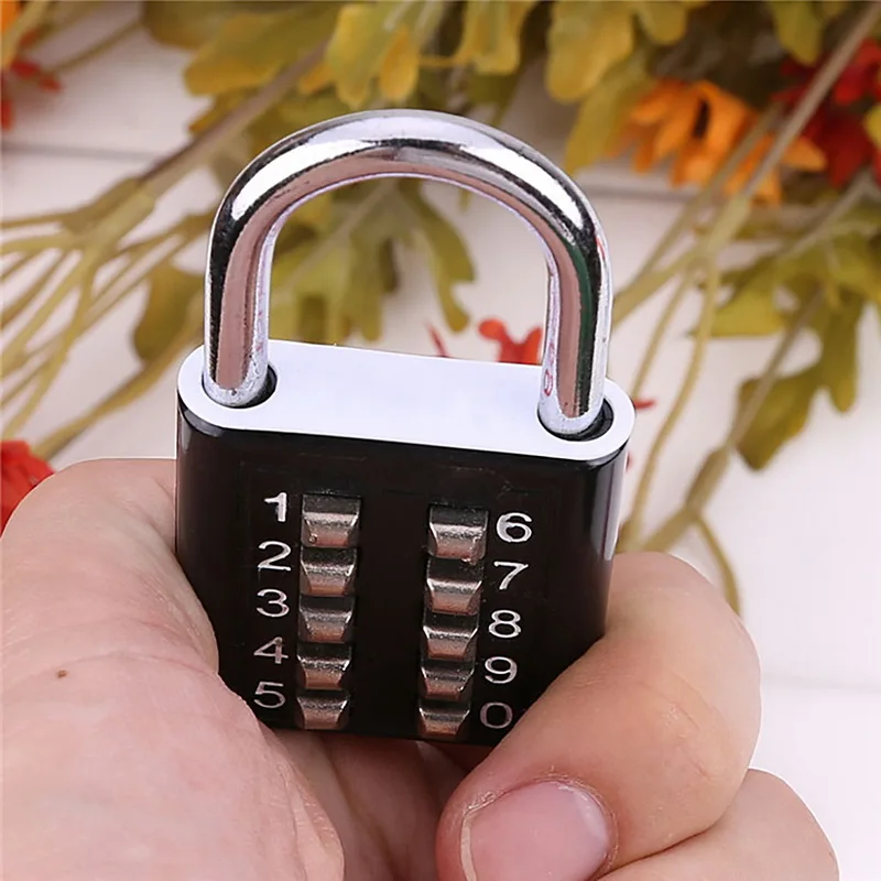 Горячее предложение, 10 цифр, кнопочный замок, 5 цифр, механизм блокировки, цинковый сплав, противоугонная цифра, кнопочный замок с паролем, 4 цвета