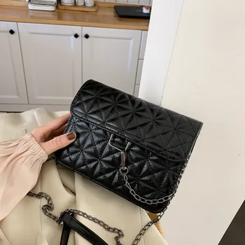 

Net red texture small bag female 2020 new Korean version of the wild messenger bag chain shoulder bag fashion small square bag
