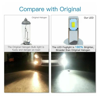 

Headlight LED Bulbs H1 Conversion Kit High Low Beam Fog Light 110W Waterproof IP67