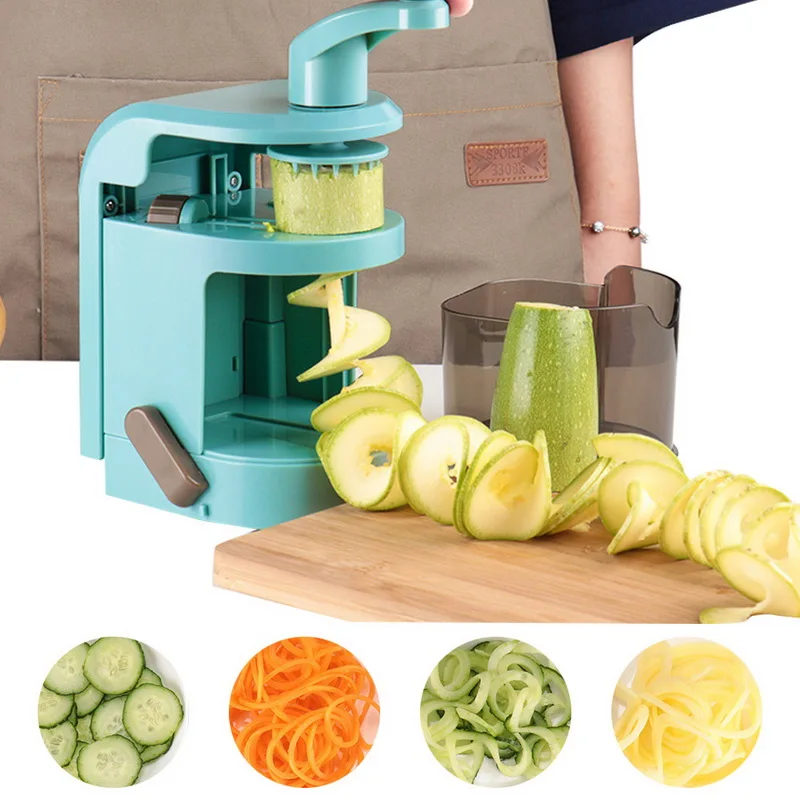 Portable Spiralizer Vegetable Slicer Handheld Spiralizer Peeler