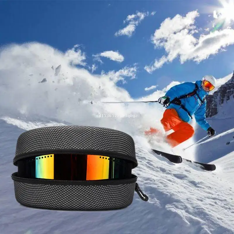 Ski Snowboard Goggles Carrying Box Glasses Protection Hard  Storage Case Holder 