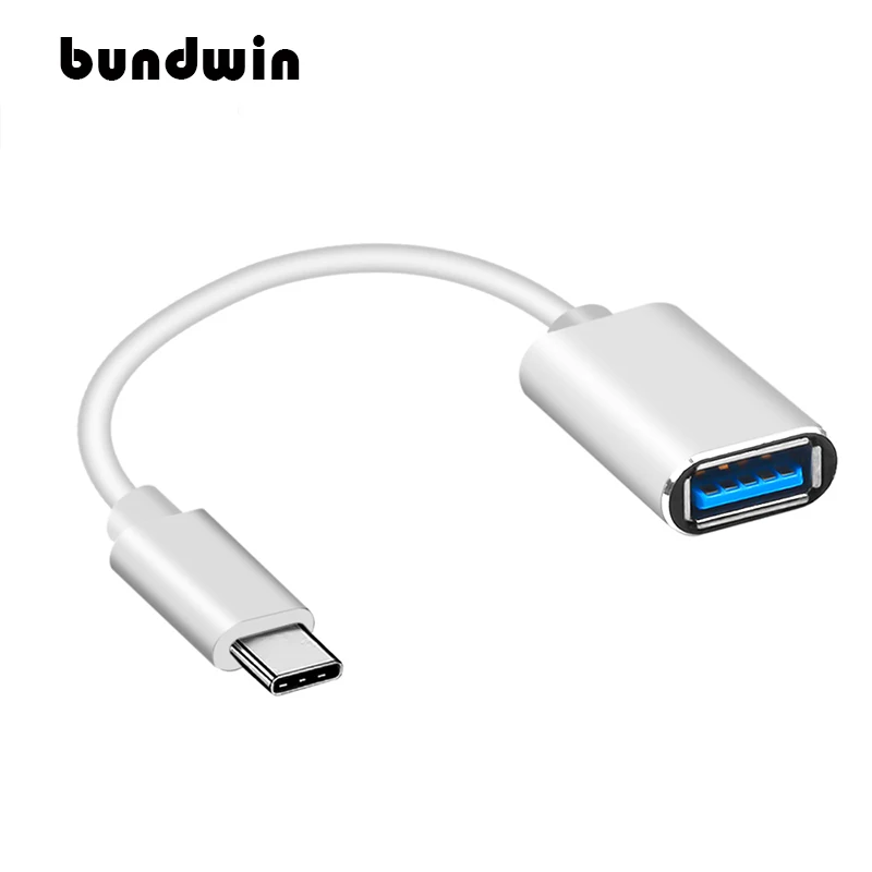 Bundwin USB 3 1 Type C папа к 2 0 мама адаптер конвертер для Xiaomi Mi Mix Max2 OTG Кабельный