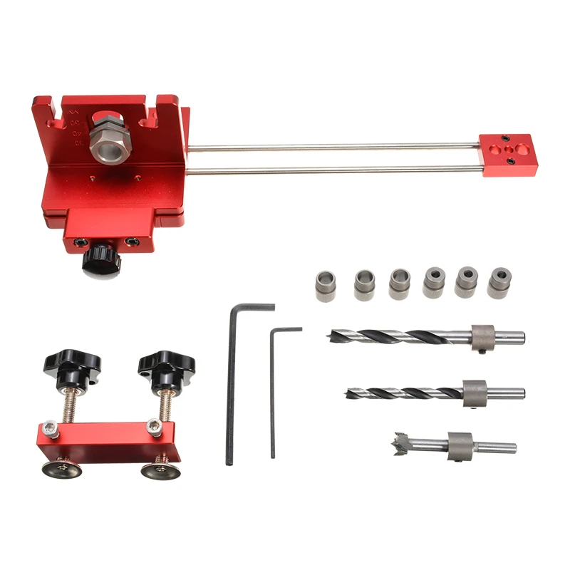 3 in 1 Holzbearbeitung Loch Bohrer Stanzführung Locator Stellungs Jig Tool Kit Aluminium Legierung Holz Arbeits DIY Werkzeuge 3 in 1 Holzbearbeitung Loch Bohrer Stanzführung Locator Stellungs Jig Tool Kit Aluminium Legierung Holz Arbeits DIY Werkzeuge