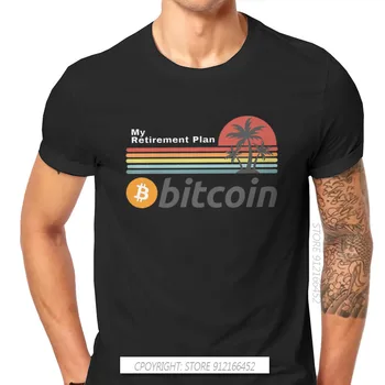 Bitcoin Cryptocurrency Meme My Retirement Plan Tshirt Classic Fashion Men's Clothing Tops Plus Size Pure Cotton O-Neck T Shirt 1