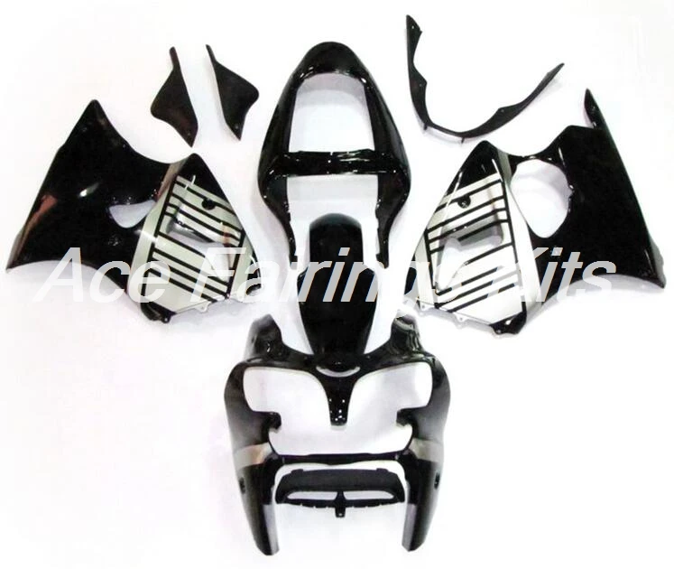 Впрыска ABS Полный обтекатели комплект подходит для Kawasaki ZX6R 2000 2001 2002 ZX-6R 00 01 02 Ninja 636 Комплект кузова черный серебристый
