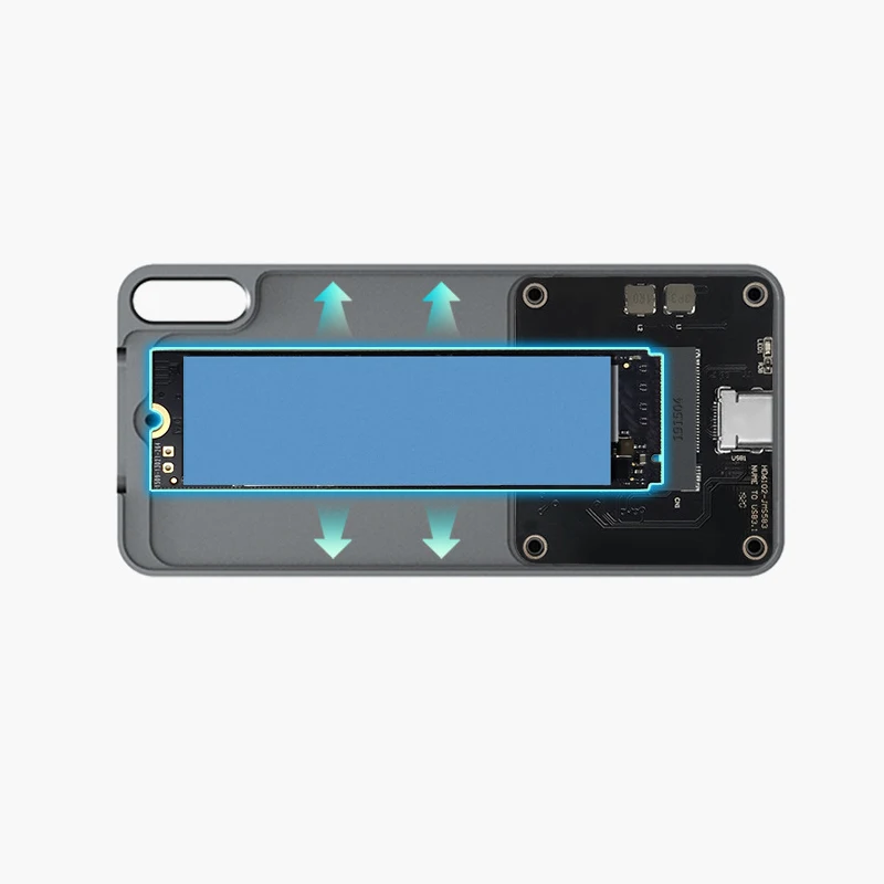 PCIE M.2 NVME USB SSD корпус M ключ Тип C USB 3,1 2240/2280 SSD чехол алюминиевый 10 Гбит/с внешний корпус жесткий диск внешний SSD коробка