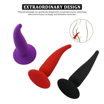 EXVOID Butt Plug Sex Toys for Men Gay Prostate Massager Penis Suction Cup Sex Shop Dildo Silicone Anal Plug Adult Products 5