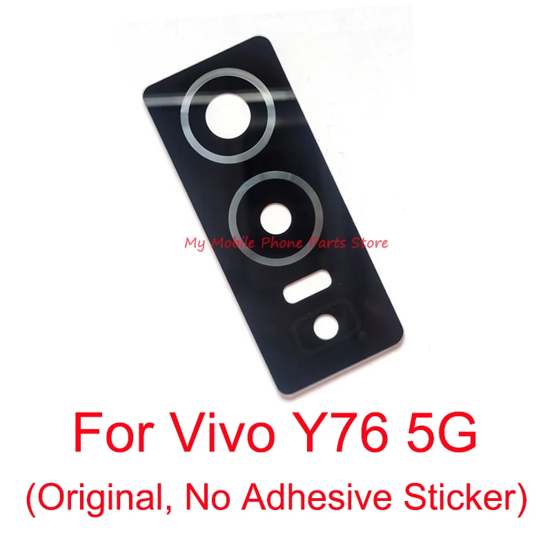 

10 PCS New For Vivo Y76 5G Rear Camera Glass Lens Cover Spare Parts For Vivo Y76 5G Main Back Camera Lens Glass Replacements