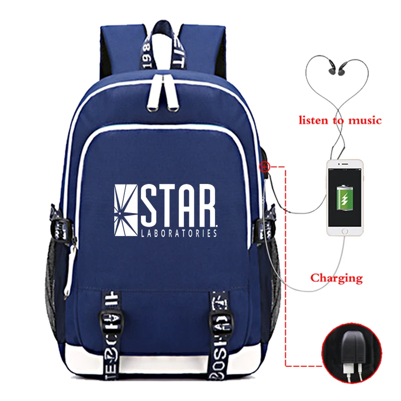 Супер герой Mochila flash Рюкзак usb зарядка обратно в школьные сумки для девочек-подростков Мужская Дорожная сумка для ноутбука - Цвет: 2