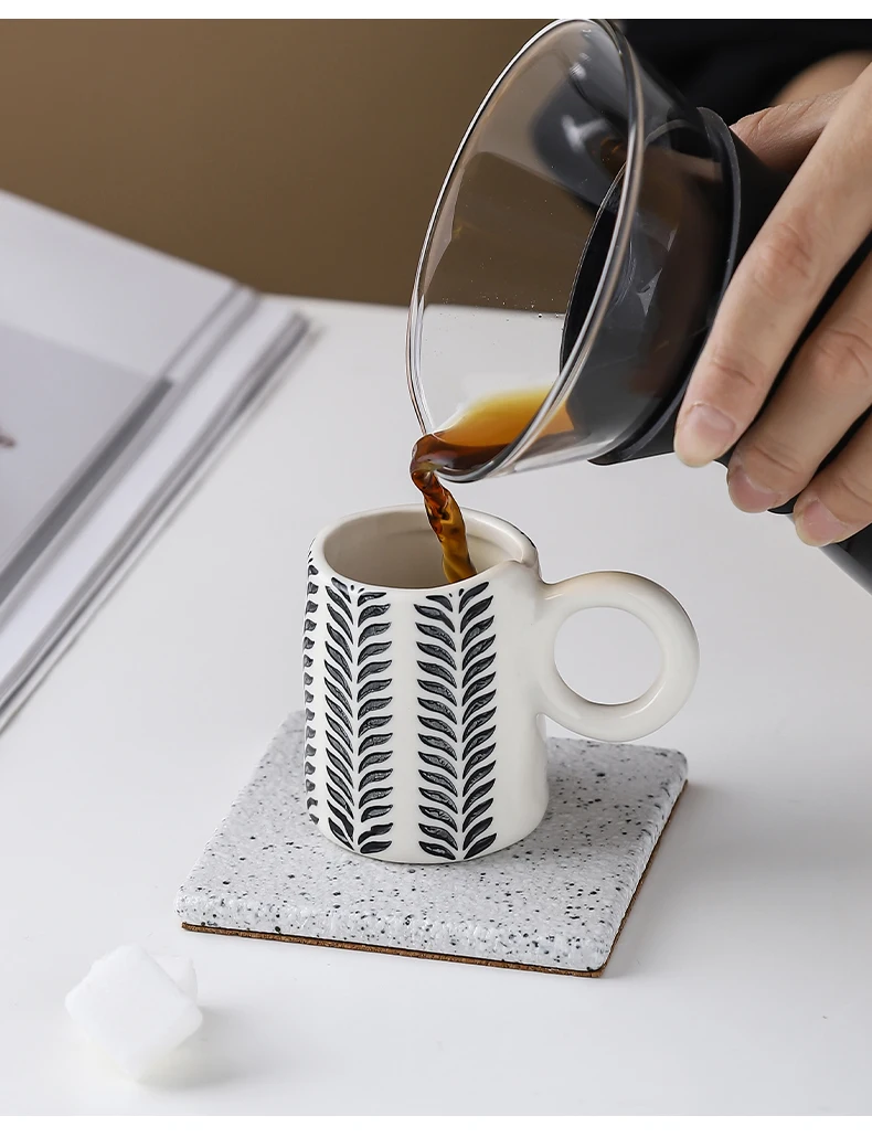 Waliicorners 80ml Hand Painted Espresso Cups Ceramic Geometry Small Personalized Coffee Tea Mugs Nordic Home Kitchen Decor Creative Tableware 13 H97f68d97f9ba4eb5aaf90db8cadb99d9o