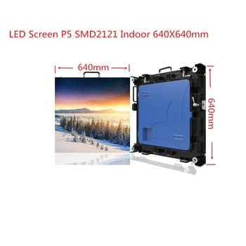 

LED Screen P5 SMD2121 Indoor 640X640mm Die casting Aluminium Cabinet RGB led Panel For Video Wall Rental
