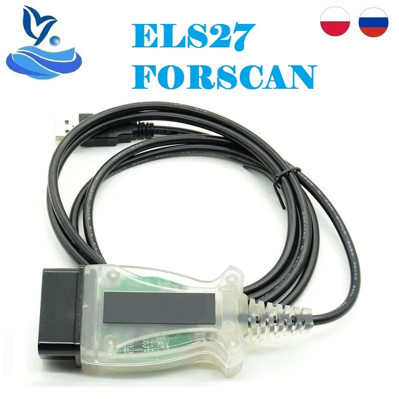 ELS27 FORScan PIC24HJ128GP + FTDI микрочип предназначен для работы над ELM327 и J2534 ELS 27 |