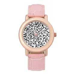 Reloj de cuarzo con diseño de leopardo gris para mujer, accesorio de pulsera exclusivo con diseño de animales, de acero, de buena calidad