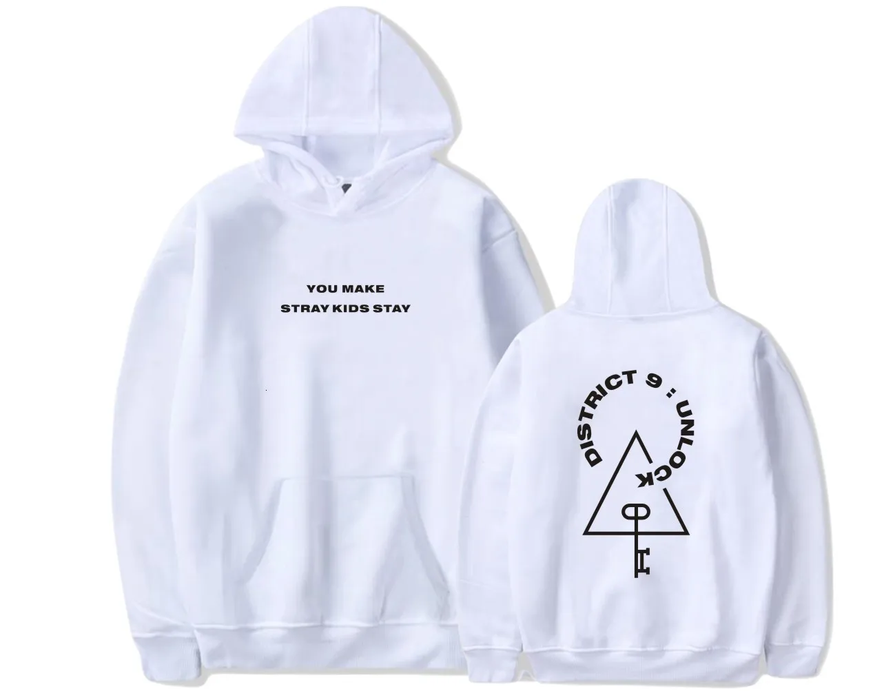  KPOP Stray Kids StrayKids Sweatshirt Hoodies District 9 Unlock Men And Women Hoodies Oversized Hood