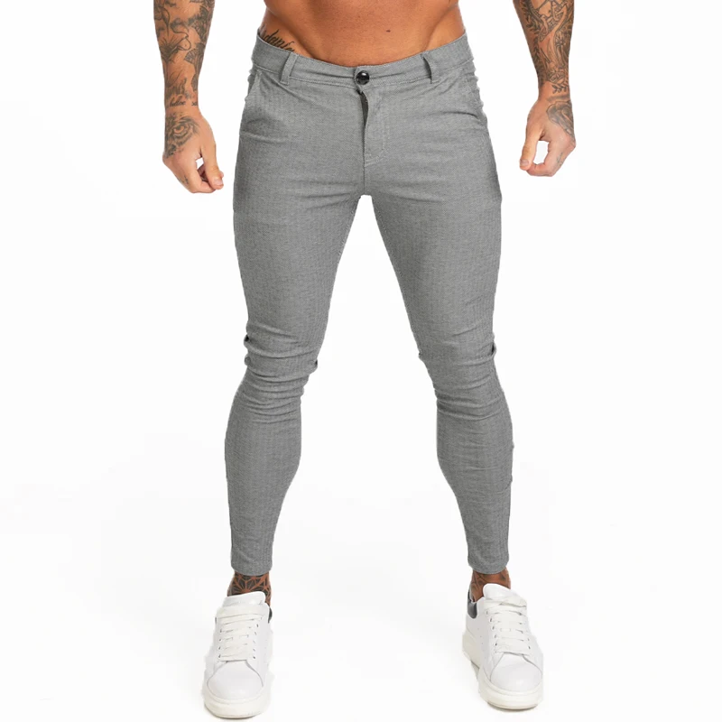 mens slim grey chinos