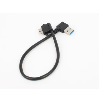 

5pc/lot 90 Degree USB 3.0 Data Charging Cable A Male to Micro B Male Cable USB3.0 Cable Adapter Right angle HDD Case Up Down
