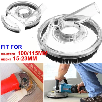 

Dust Shroud Kit Dry Grinding Dust Cover for Angle Grinder 100/115mm Hand Grinder Power Tool Accessories Clear Vacuum Dust Cover
