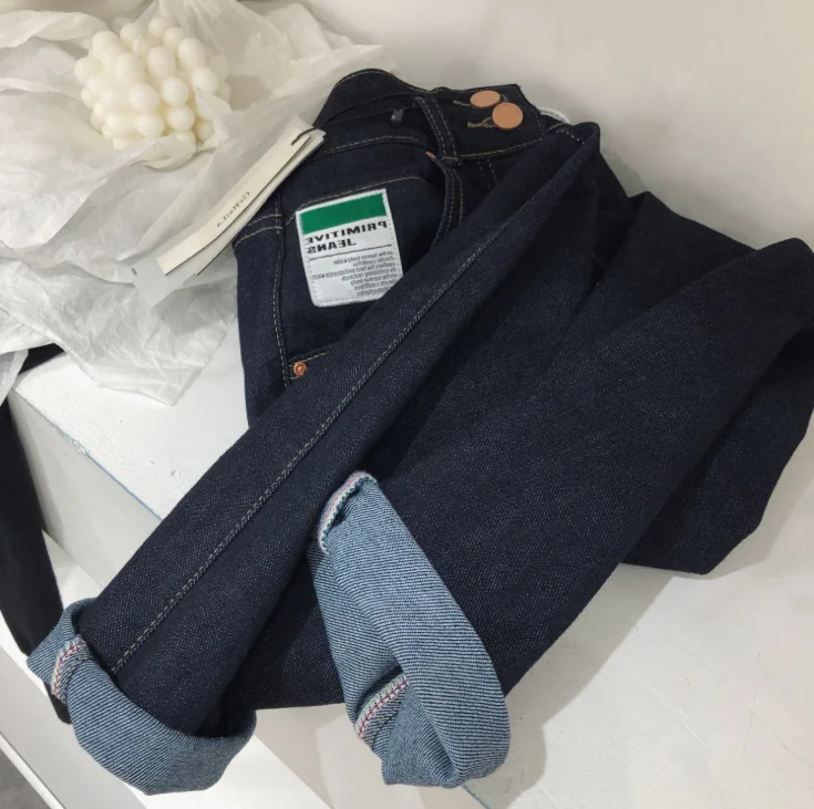 Women's Clothes High Waist Jeans Autumn And Winter Pants | Женская одежда