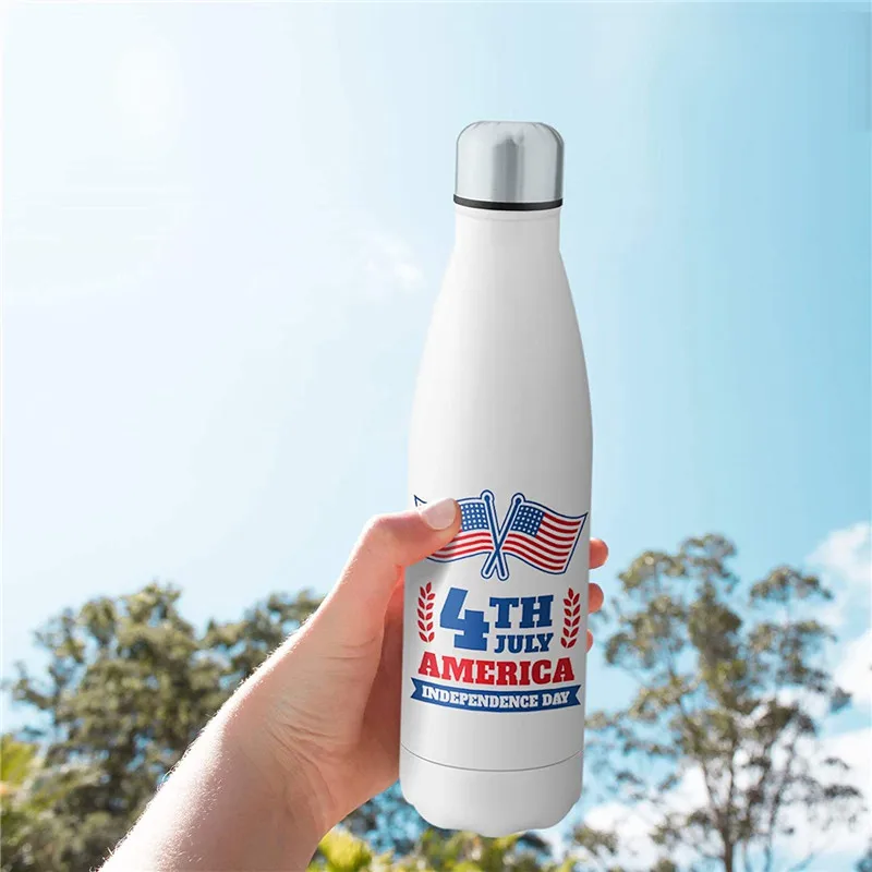 Stainless Steel Sublimation Thermos Bottle 500 ml / 17oz With cup