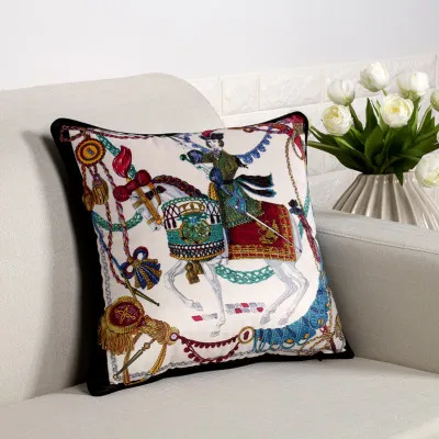 Домашний декоративный бросок 45x45 см наволочка Зара* женские Cojines Decorativos Para Sof Бархатная подушка Uxury наволочки с принтом - Цвет: 3