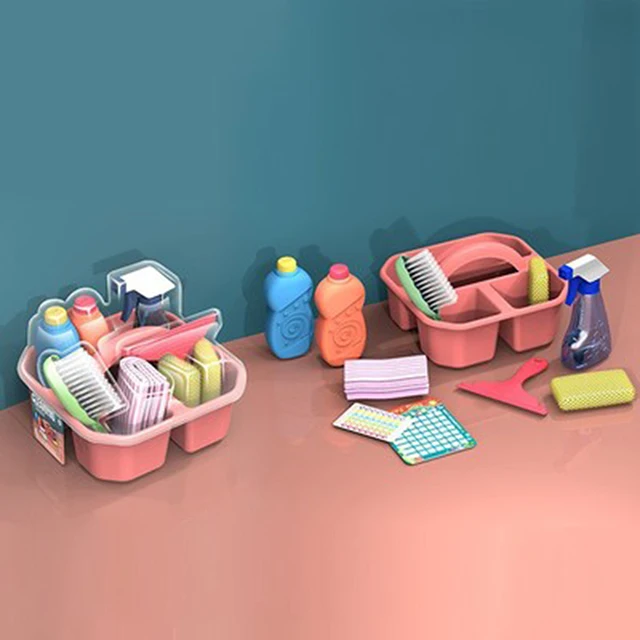 Simulation Children's Play House Educational Toy Boy And Girl Training Cleaning Tool Set Top Stuff Things For Cleaning For Kids 4