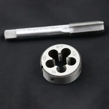 

Set Thread tap die Right Hand Supplies Metalworking 2pcs High Speed Steel