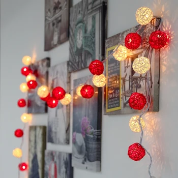 

Led Light Decoration 2M 20 Led Sepak Takraw Light String Fairy Light LED Home New Year Christmas Decoration