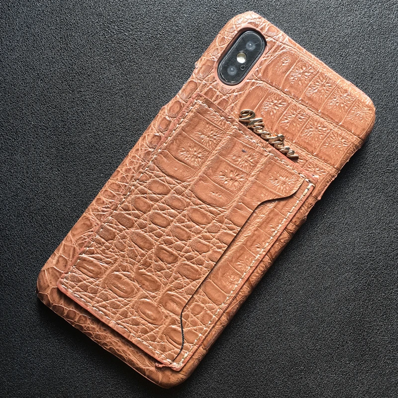 Brown Крокодиловой кожи карта, карман, держатель с подставкой для iPhone 11 Pro 6s 6 7 8 Plus X XS Max XR Беспроводной чехол для наушников для Airpods - Цвет: Brown