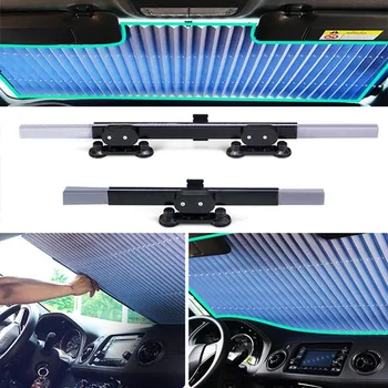 

Car Windshield Sun Shade Automatic Foldable Retractable Sun Visor Shield For Front Window Telescopic UV And Heat Protector