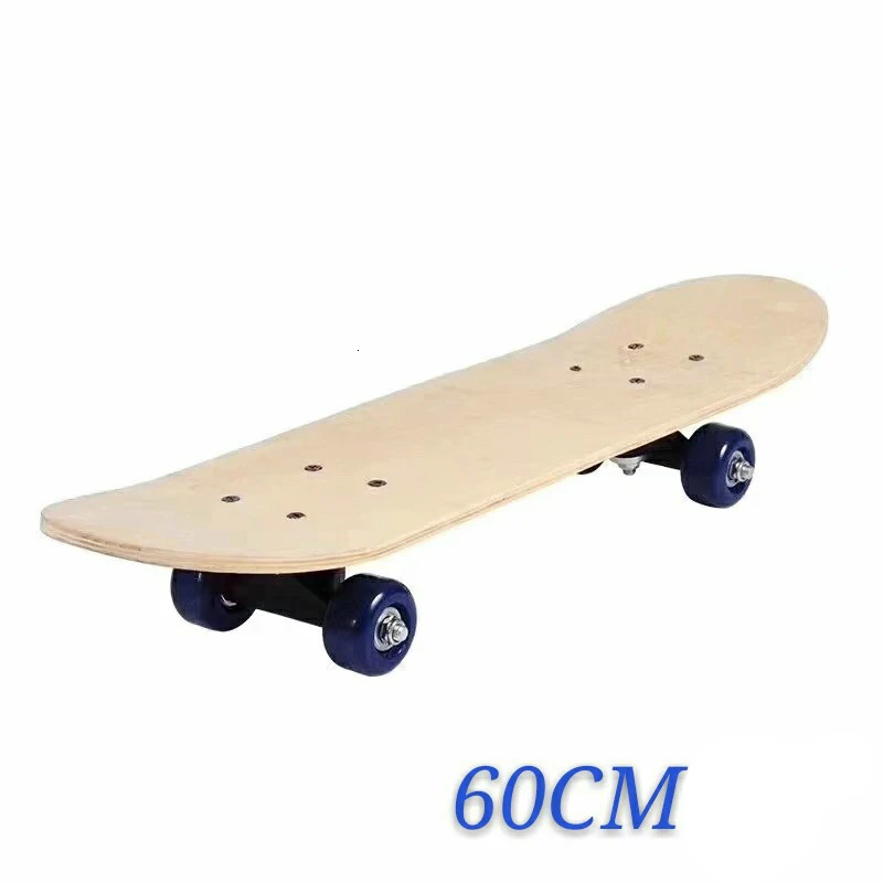 60*15 см Детский скейтборд 7 слоев китайского клена, Skatebooards DIY скейт Booard украшения Панели светильник деревянный двойным рокером