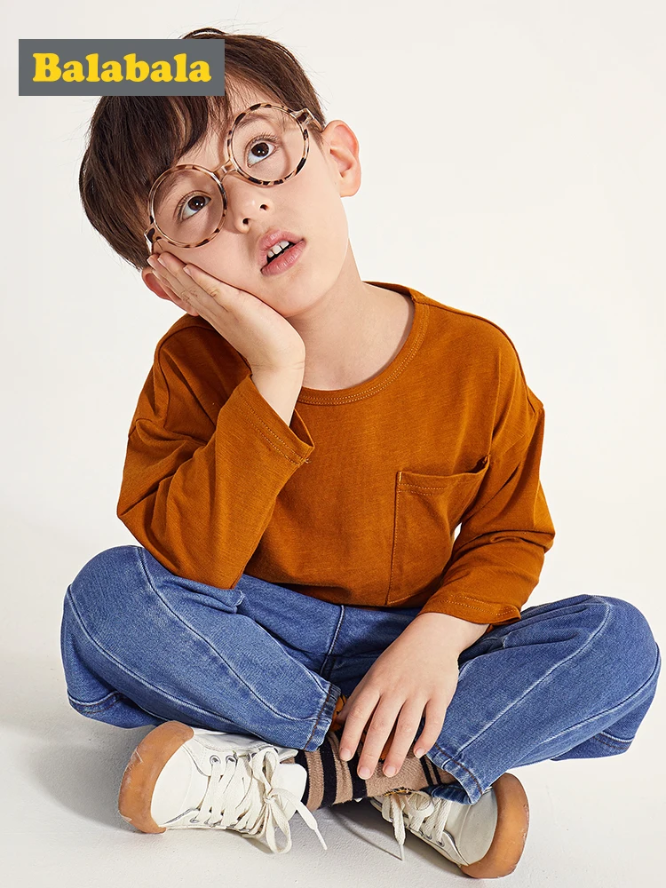

Balabala New 2019 Boy Girl Shirts Casual Camisa Masculina Girls Blouses Children Kids Cotton Clothes Baby Boy Plaid Long Sleeve