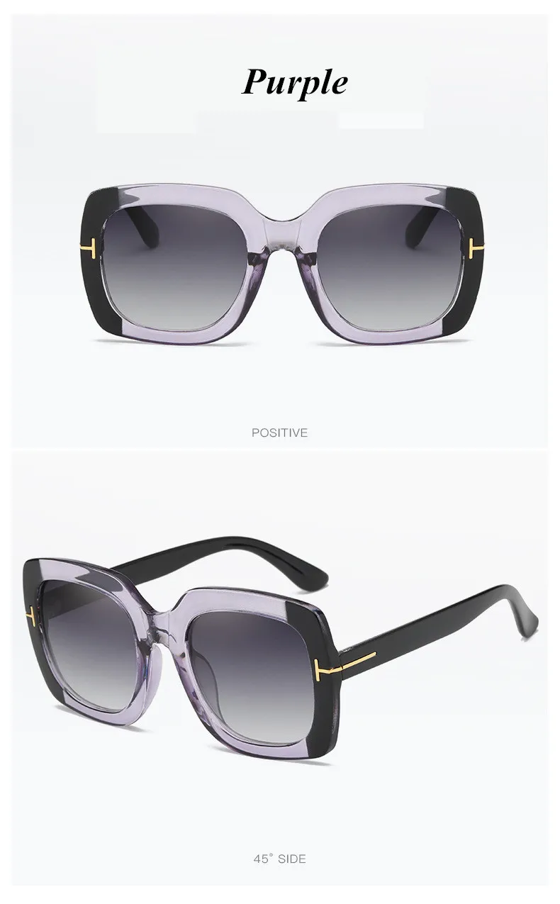 Classic Vintage Plastic Square Sunglasses Fashion Brand Design Women Travel Sunglasses Luxury Men Driving Sunglasses