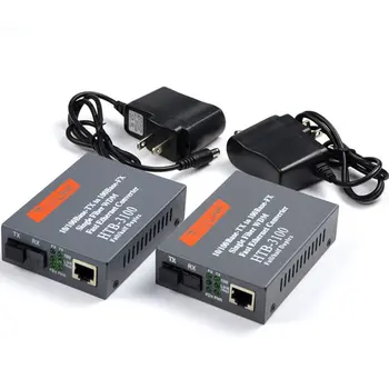 

HTB-3100 HTB-3100A/B 25KM netLINK 10/100M Single-mode Single-fiber WDM Fiber Media Converter A 1310nm-TX B 1550nm-TX