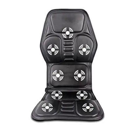 Car Home Office Full-Body Massage Cushion Heat Vibrate Mattress Back Neck Massage Chair 12V massage cushion