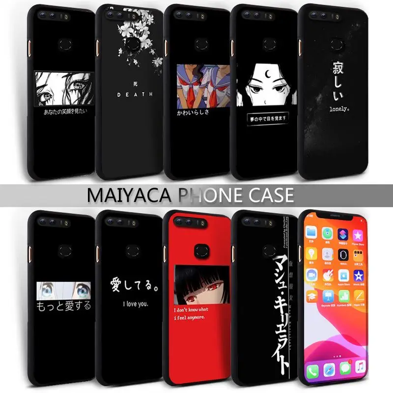 Kualitas Tinggi Jepang Harajuku Komik Manga Cellphone Cover untuk Huawei Kehormatan 8 8e 8X9 Lite 10 10i Lite 20 20i 30 Pro V30 Pro