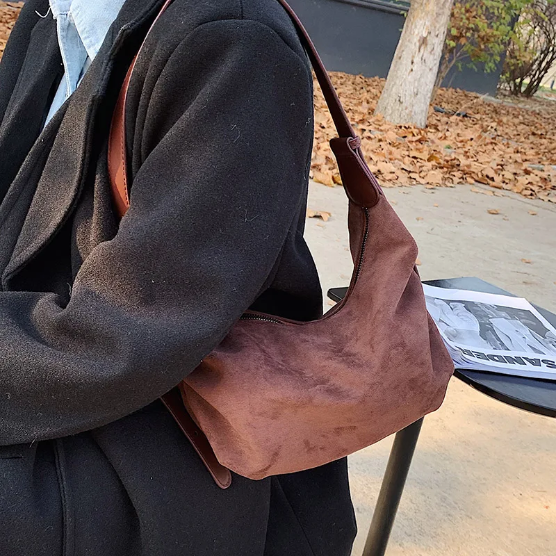 VeryMe Suede Casual Crossbody Handbag Retro Female Shoulder Bag Quality Soft PU Lady Messenger Hobo Bag bolsos marca mujer lujo