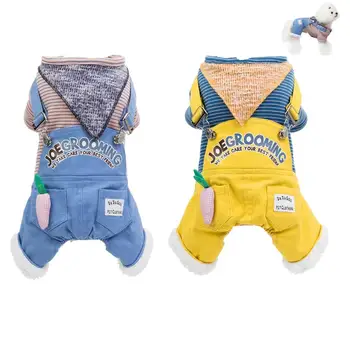 

N36 New Winter Dog Jumpsuit Overalls Clothes Cute Small Dog Costume Puppy Outfit Apparel Chihuahua Warm Dog Coat Jacket Clothing