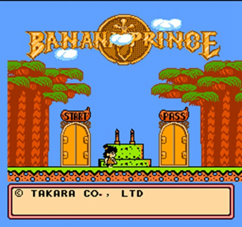 Banana Prince 60 Pins English Version Game Cartridge for 8 Bit 60pin Game Console
