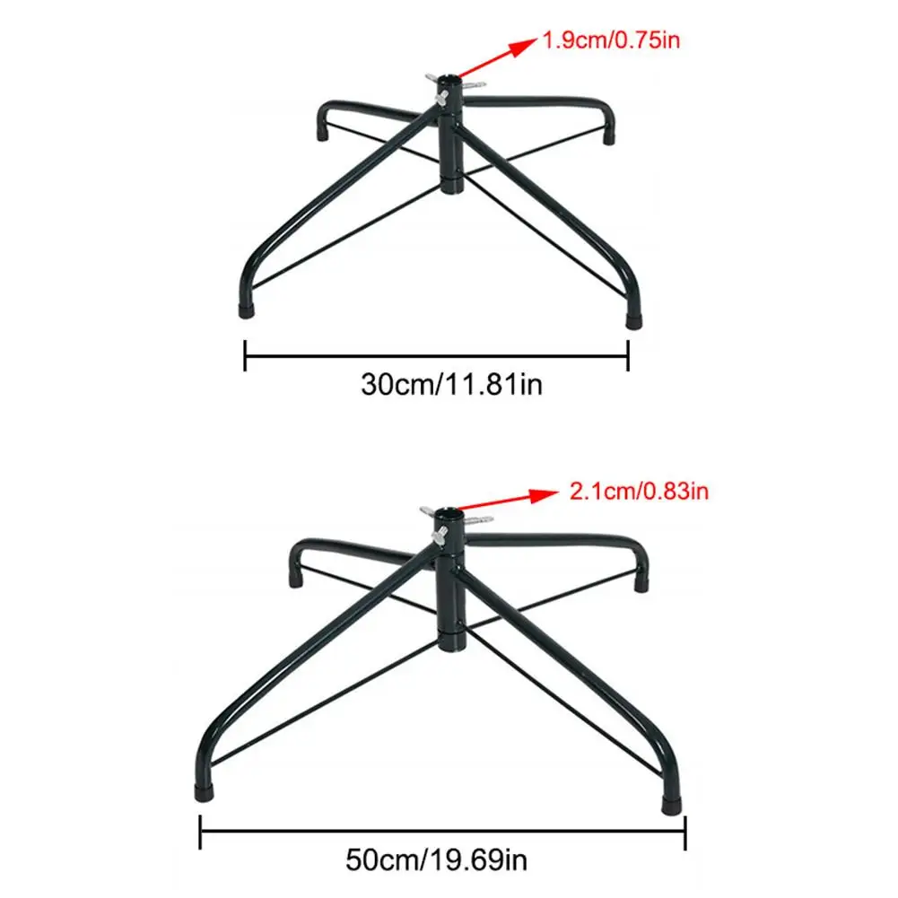  30cm/50cm Foldable Christmas Tree Stands Metal Christmas Tree Mounting Accessories For Christmas De