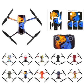 

Waterproof PVC Removable Skin Decals Colorful Protective Film Sticker for DJI Mavic Air 2 Drone Body Arm Remote Control Battery