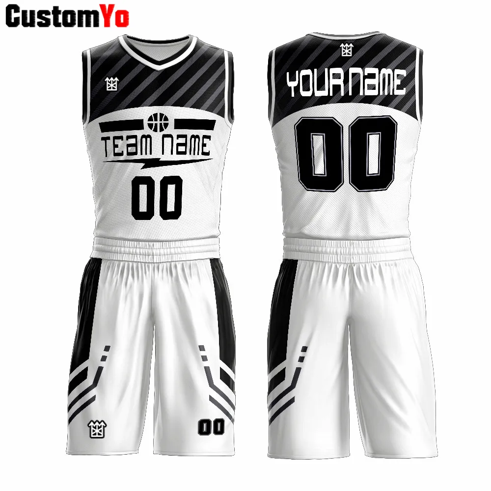 black white basketball jersey