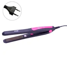 Профессиональный Выпрямитель для волос Турмалин Керамическая нагревательная пластина Регулируемая температура Инструменты для укладки путешествия