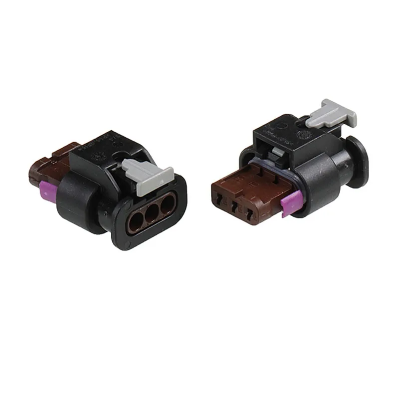 

Free shipping 5sets 3pin For VW audi land rover reversing radar magic eye wiring harness connector plug 4F0973703A