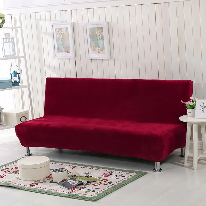 Универсальный размер плюшевый чехол для дивана БЕЗРУКАВНОЕ Складное Сиденье Slipcover стрейч Чехлы дешевый Диванный чехол эластичное покрытие - Цвет: 15
