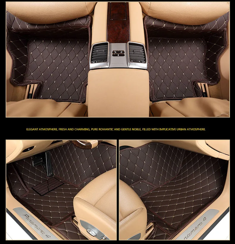 Кожаный Автомобильный Коврик для porsche panamera 2010- 2013 2012 Аксессуары 971 970 ковер