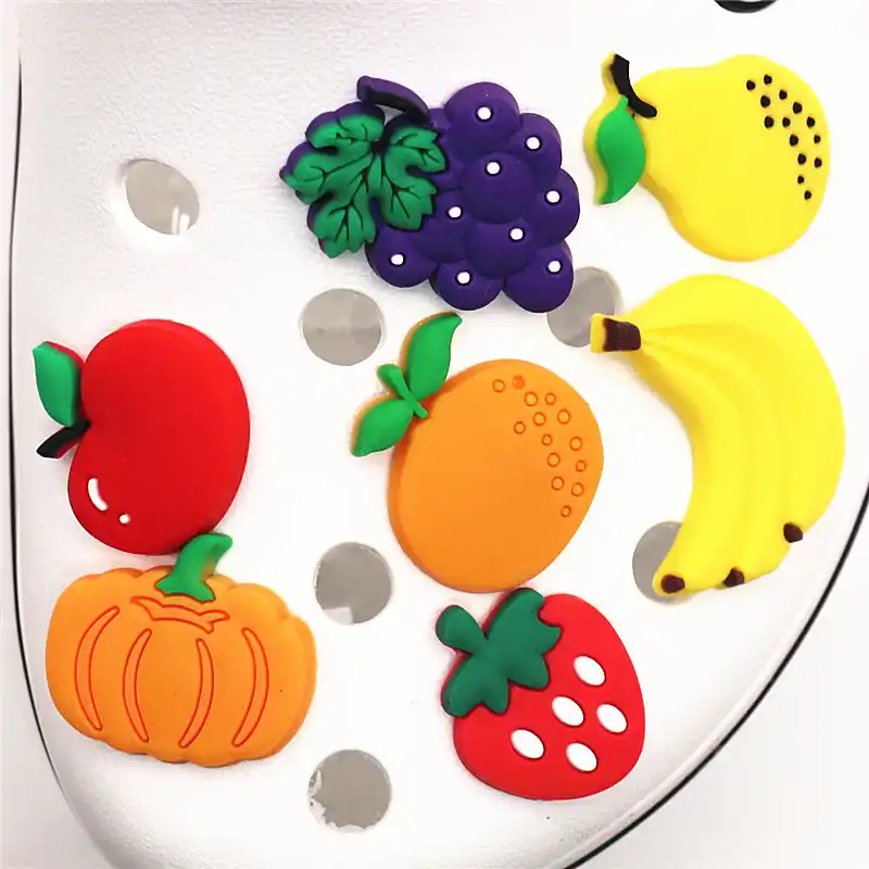 fruit croc charms