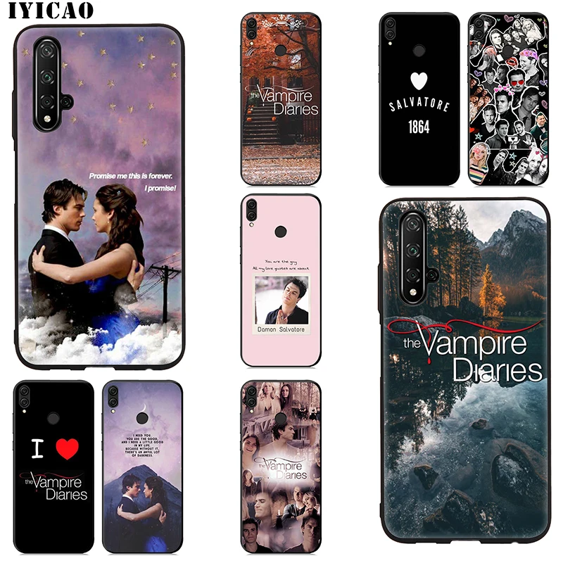 IYICAO вампира Дневники мягкий чехол для huawei Коврики 30 20 10 Lite рro Y9 Y7 Y6 Prime 2018 2019 Nova 3i 2i 5i